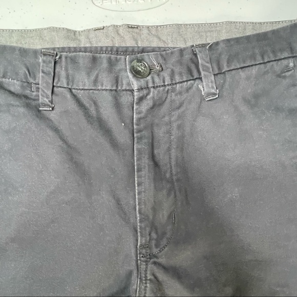 Calvin Klein Mens Blue Gray Khaki Flat Front Size 31 x 30 Cotton Slacks Pants - Picture 2 of 8